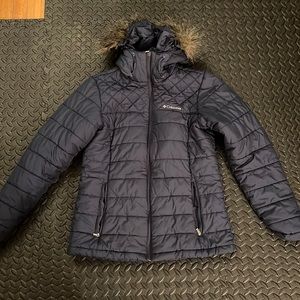 Columbia jacket with removable hood